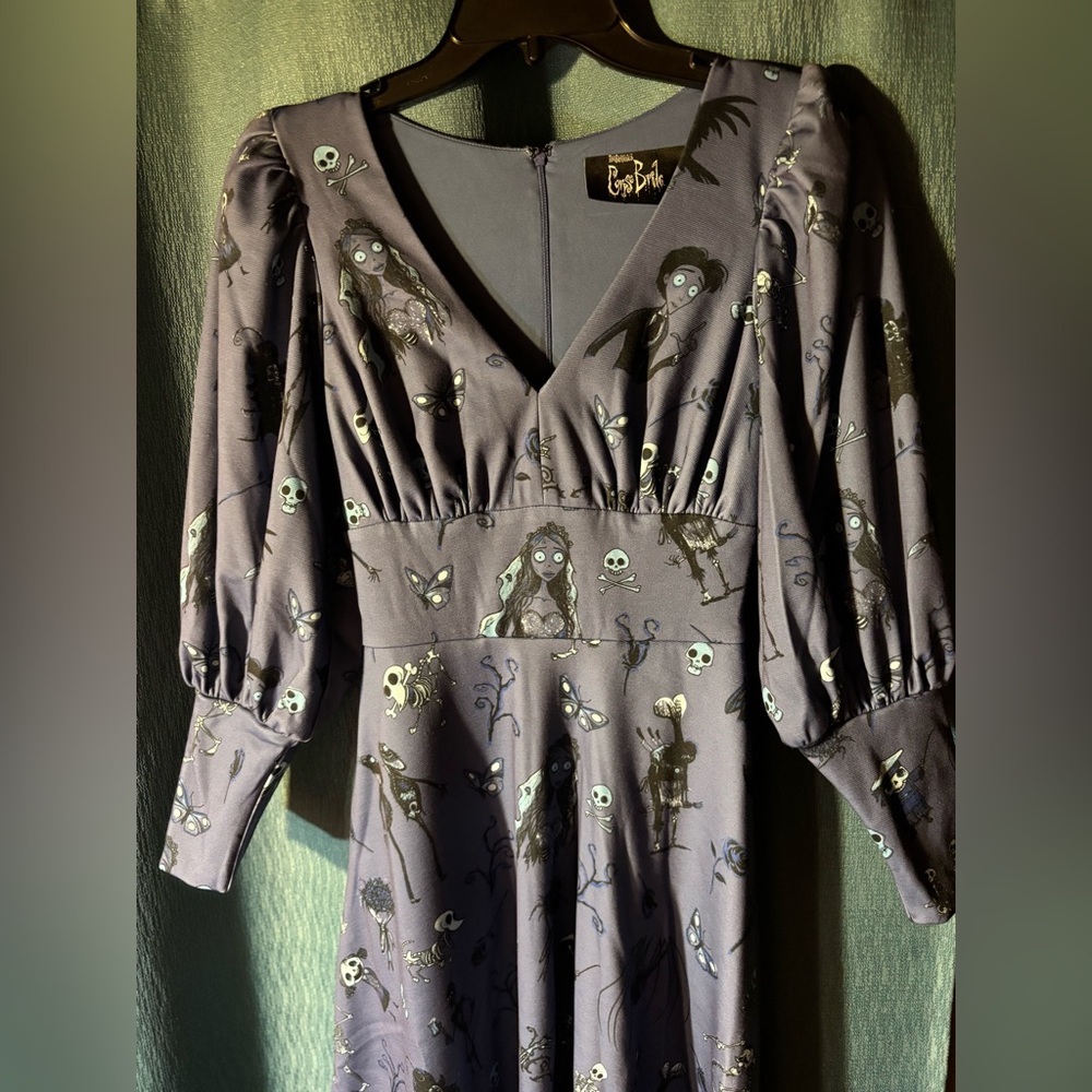 La Femme En Noir x Corpse Bride Dress w/ belt NWT - Picture 3 of 12